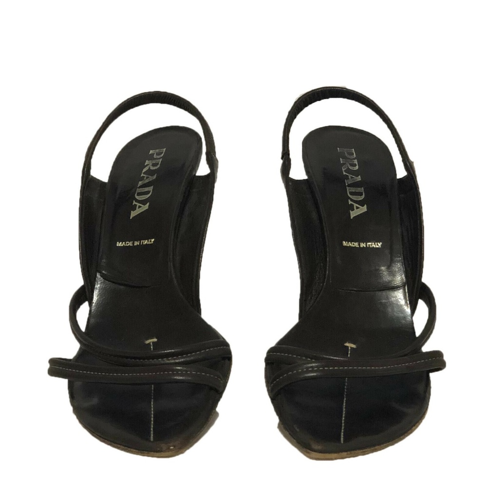 Prada Women Slingbacks Sandals Heels Shoes SZ 9 US